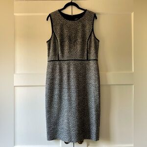 Textured Sleeveless Midi Sheath Dress - BUNDLE ONLY